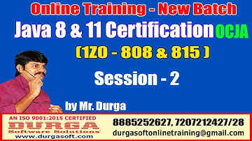 Java Certification 8 & 11 OCJA(1Z0 - 808 & 815 ) | Session-2 | The Features of Java(Java Buzzwards)