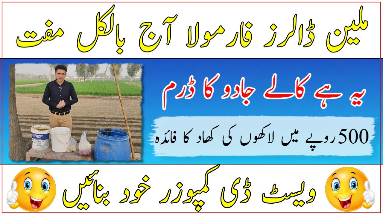 How to Make Your Own Waste Decomposer Formula|Low cost fertilizer| Organic fertilizer| ویسٹ ڈیکمپوزر