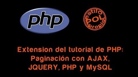 Extensión del tutorial de la paginación con JQUERY, AJAX, PHP y MySQL