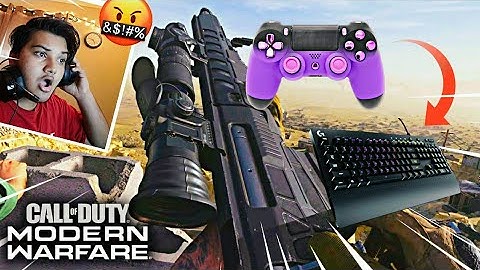 Controller Player Tries Sniping with Keyboard & Mouse in Modern Warfare! (EXTREME RAGE)