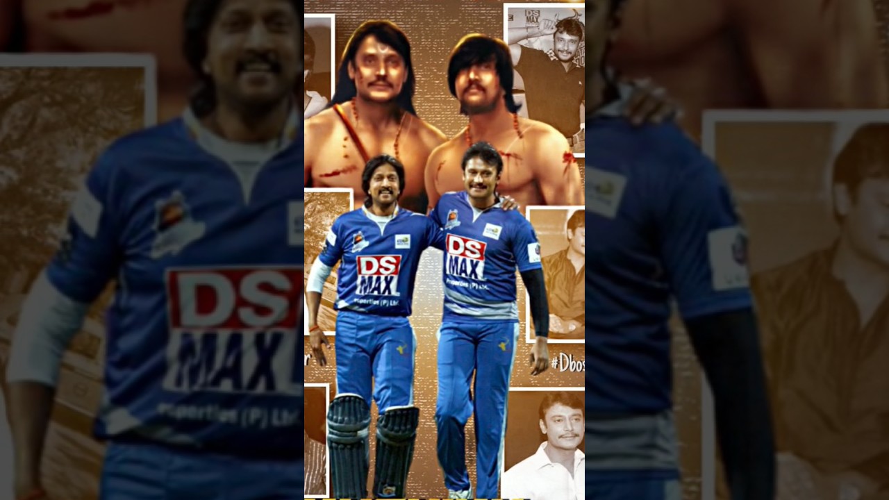 challenging star ⭐ darshan and  kiccha sudeep rare images 