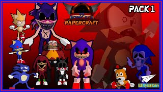 VS Sonic.exe Papercraft Pack version 1 #vssonicexe #papercraft