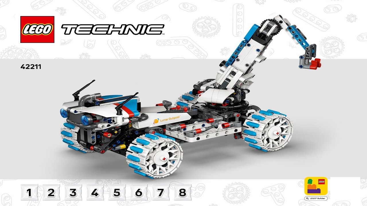 LEGO Technic 42211 Lunar Outpost Moon Rover building instructions