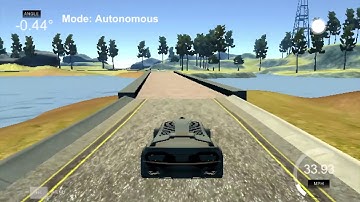 PID controller for driving a car around the lake