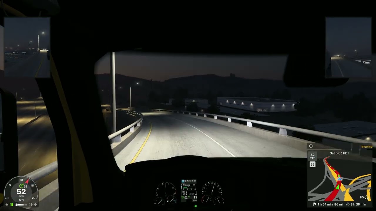American Truck Simulator #71 Barstow-Indio Aromatics (No music, chill driving)