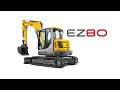 The ez80 is the biggest zero tail excavator from wacker neuson compact design powerful performance