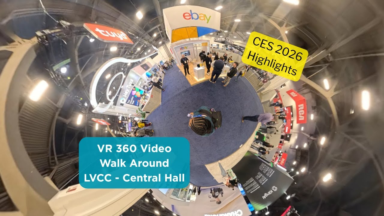 VR of CES 2026 - LVCC Central Hall. Full 360 motion video - YouTube