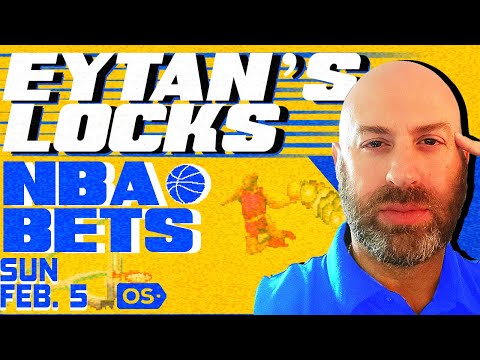 NBA Picks for EVERY Game Sunday 2/5 | Best NBA Bets & Predictions | Eytan's Leans Likes & Locks