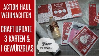 Action Haul Weihnachten & 3 Craft Update Karten
