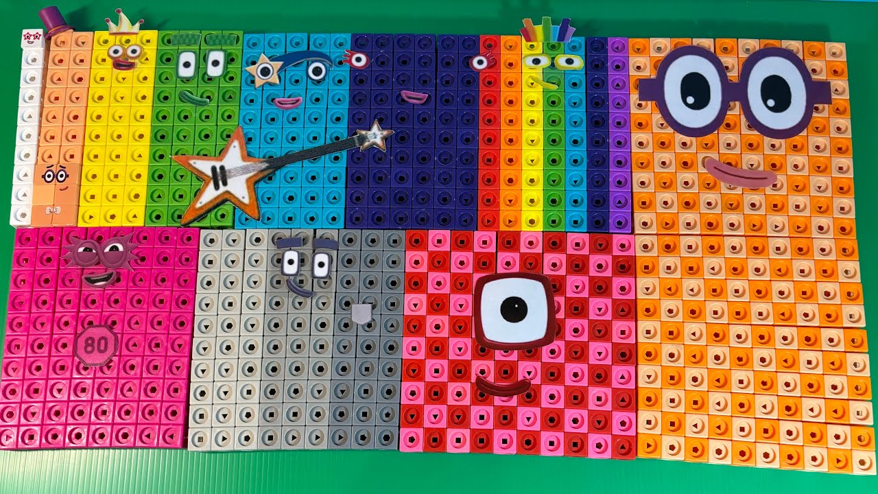 Numberblocks 100-0 learning counting 1-200 but use numberblocks