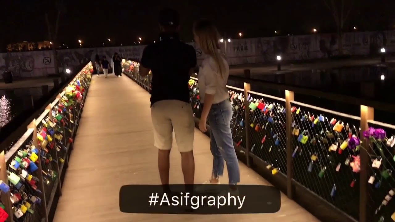 The Yard Love Lock Bridge Dubai last Exit the Khawaneej City walk