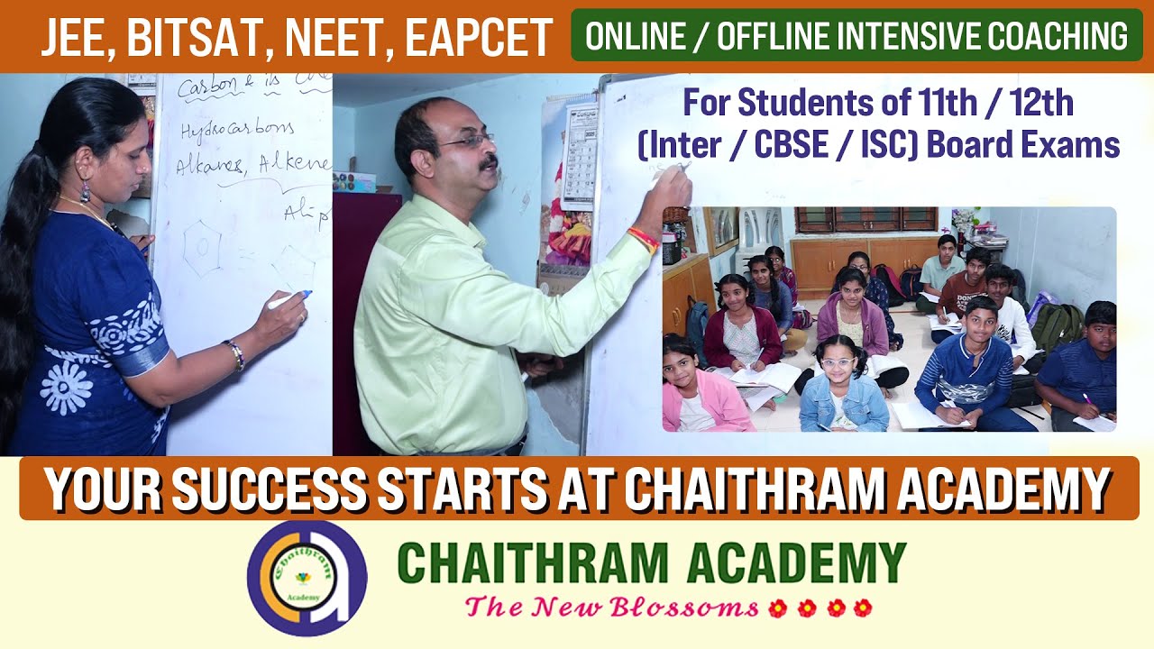 Присоединяйтесь к Академии Чайтрам | Полное обучение JEE, NEET, BITSAT и EAPCET | Тарнака