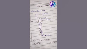 Binary Division Explained Easily | BCA Semester 1 | Digital Logic #bca