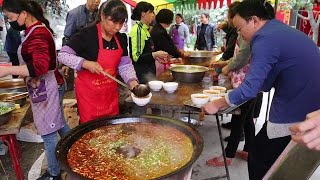 岐山臊子面，一家结婚全村人免费吃三天，一碗一两不多盛，洗碗太费人 #民间传统美食  #农村风俗