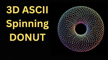 Creating a 3D ASCII Spinning Donut in Pygame | Python Tutorial