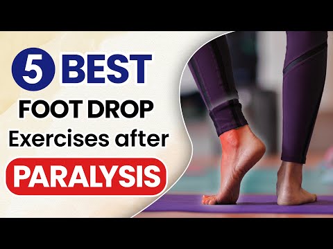 5 Best for Foot Drop Exercises after Paralysis | Foot Drop Exercise | Stroke Recovery | SRIAAS