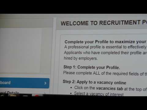 Steps for Recruitment Portal Registration- two