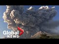 Indonesia's Mount Sinabung eruption blasts hot ash kilometres-high into sky