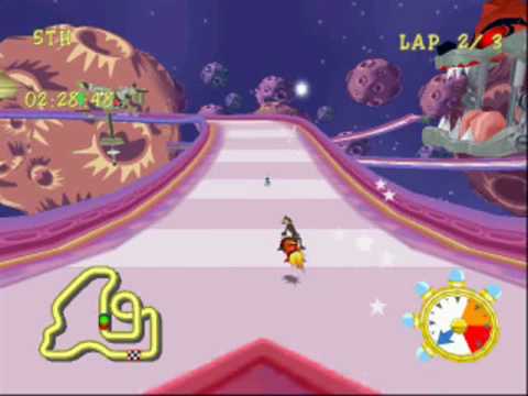 Looney Tunes Space Race; Daffy Gameplay