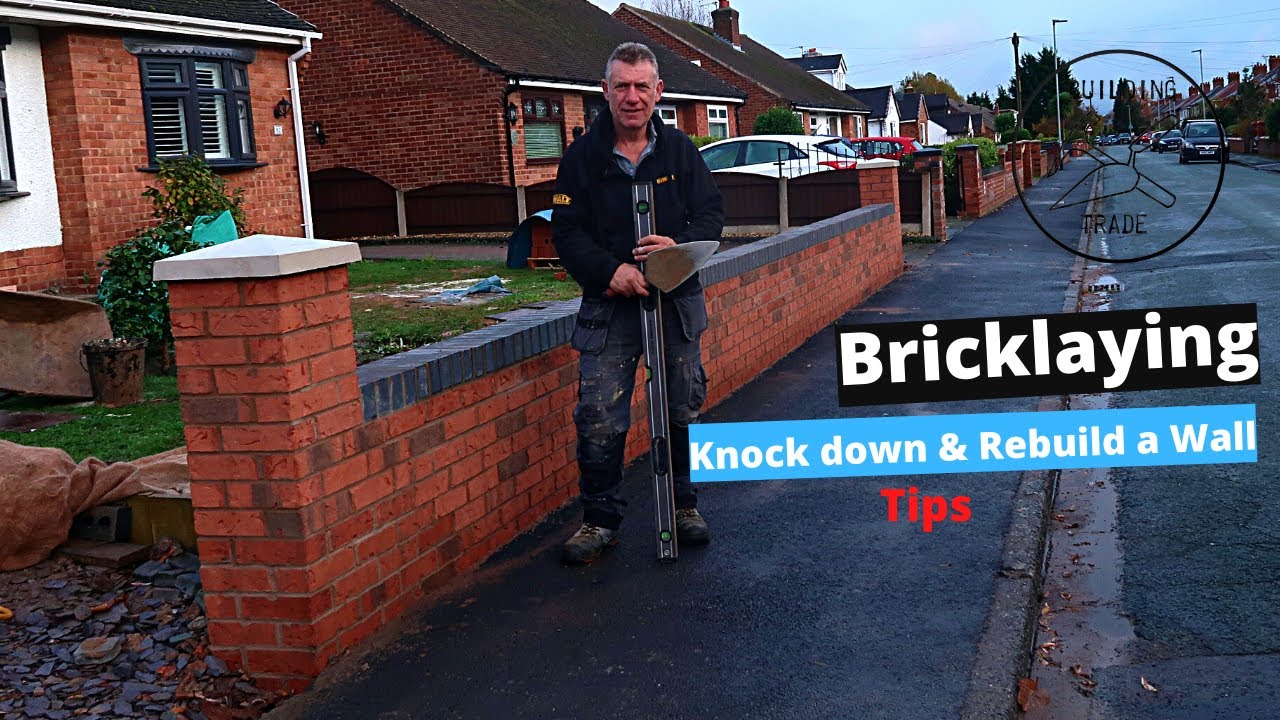 Knock down old wall and build a new wall YouTube