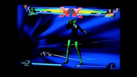 Ultimate Marvel vs Capcom 3 - She-Hulk solo combo