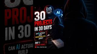 🚀 30 Projects. 30 Days. Zero Excuses.