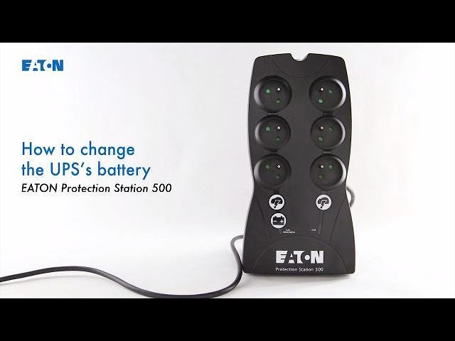 How to change the UPS's battery - Eaton Protection Station 500 - YouTube