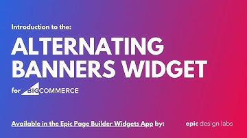 Alternating Banners Widget for BigCommerce in Epic Page Builder Widgets App