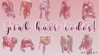 Aesthetic Pink Hair Codes Roblox Bloxburg Youtube - roblox pink hair free