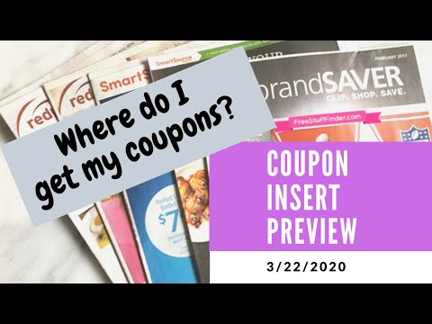 Coupon Insert Preview 3/22/20 1-2 Inserts! Where to get coupons?