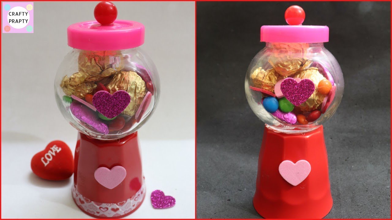 DIY Valentine's Day Gift Idea / DIY Gumball Machine / DIY Valentine's