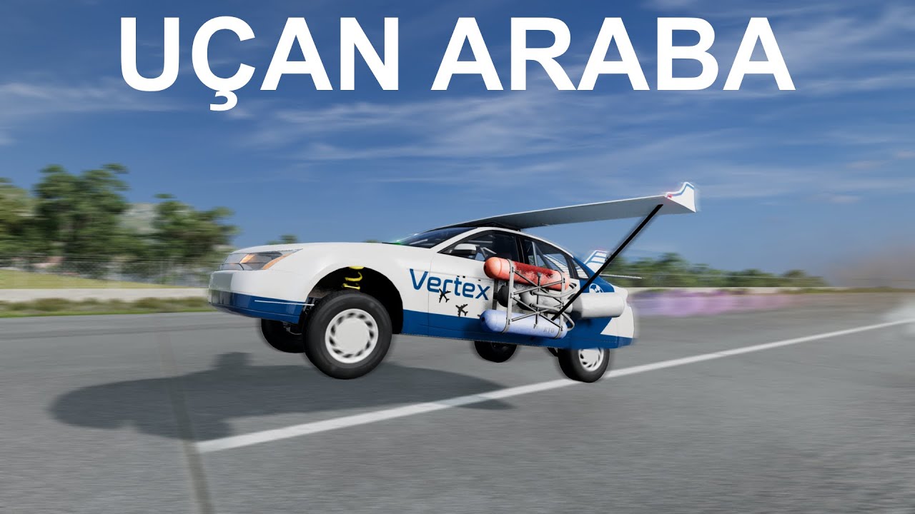 Uçan Araba İle Gezdik! │ Beam.ng Drive