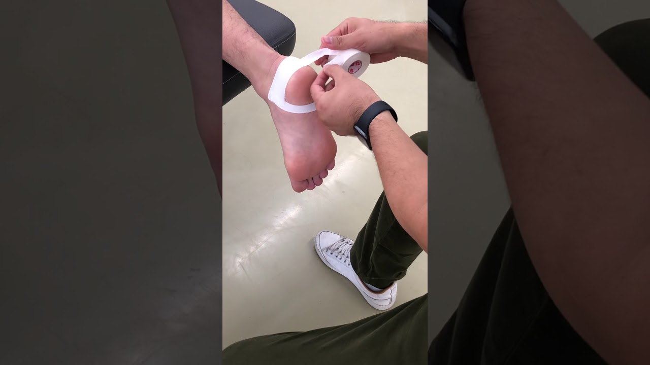[스포츠테이핑 Sports Taping] Foot Bruised heel taping YouTube