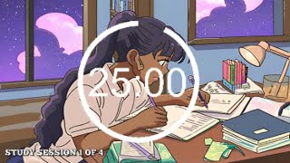 2-HOUR STUDY WITH ME | 25/5 POMODORO TIMER | CHILL LOFI MUSIC TO BOOST PRODUCTIVITY