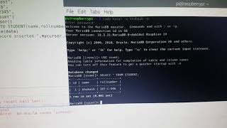 #MariaDB connect with mysql and store database. #mariadb #mysql #thonny #python