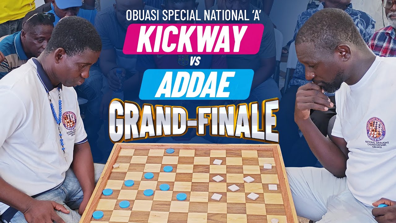 Addae vs Kicckway - Obuasi Special National 'A' Draughts Competition Grand Finale part 1