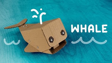 Robotic Whale Built With Cardboard and a Servo Motor