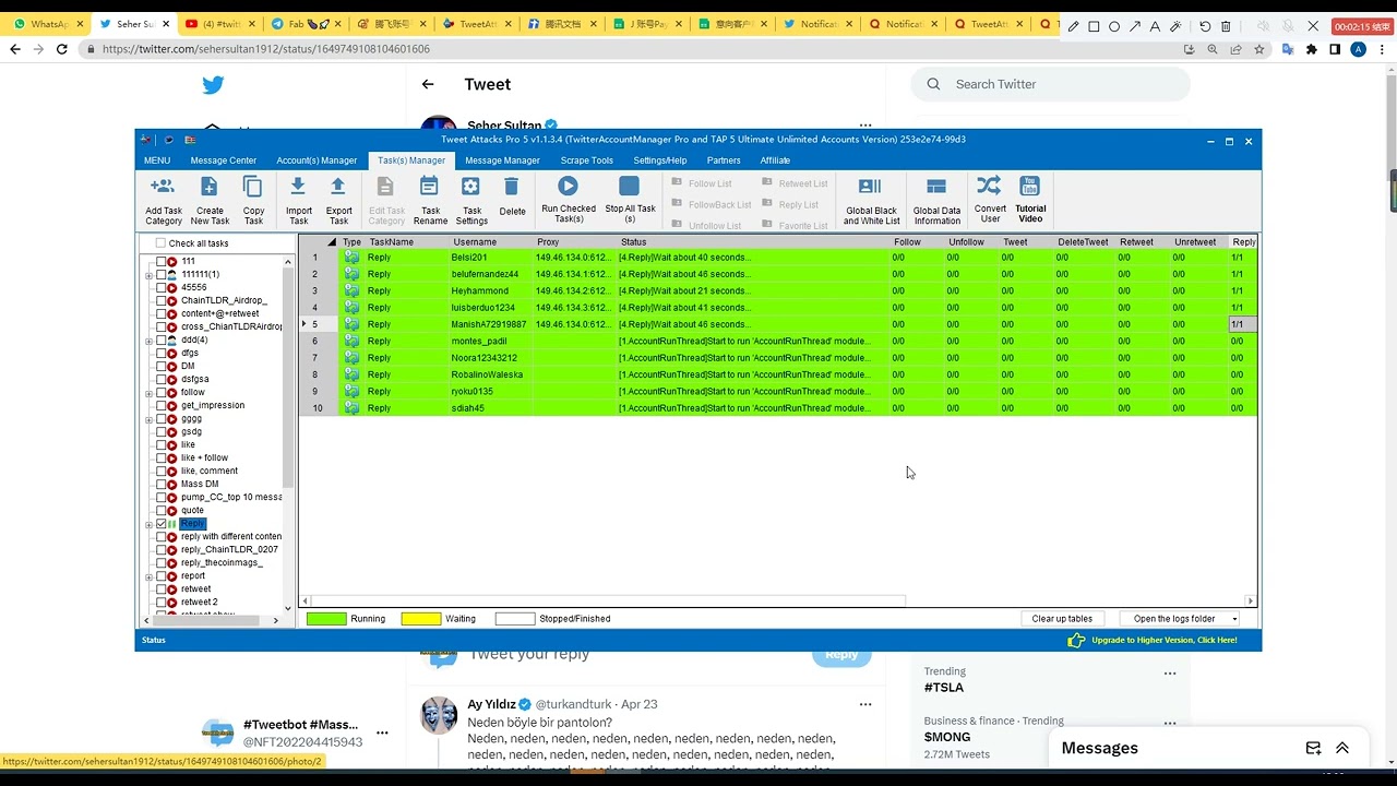 Twitter Tool ｜Mass Reply to Tweets, Auto Reply