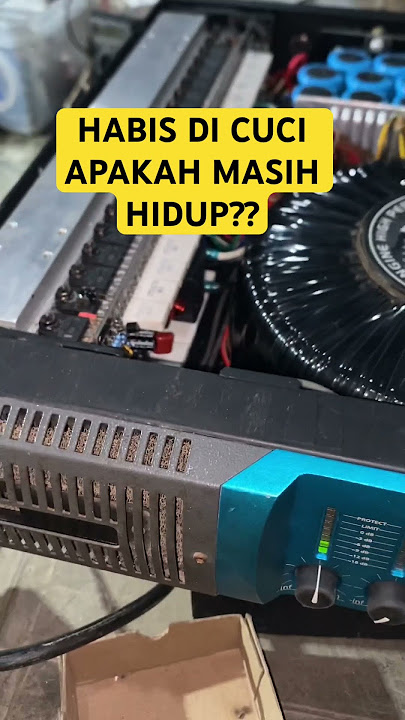 tes power yang baru selesai di cuci#soundsystem #audio #sound