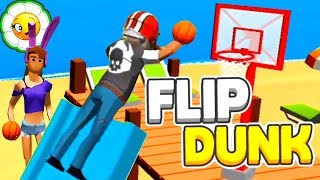 Flip Dunk #1  Подпрыгни, кувыркнись и забрось баскетбольный мяч в корзину! 1-35 уровни screenshot 2