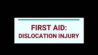 Grade 9 PE Class - First Aid: Dislocated Arm