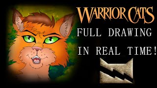 Warrior Cats Firestar FULL DRAWING IN REAL TIME!