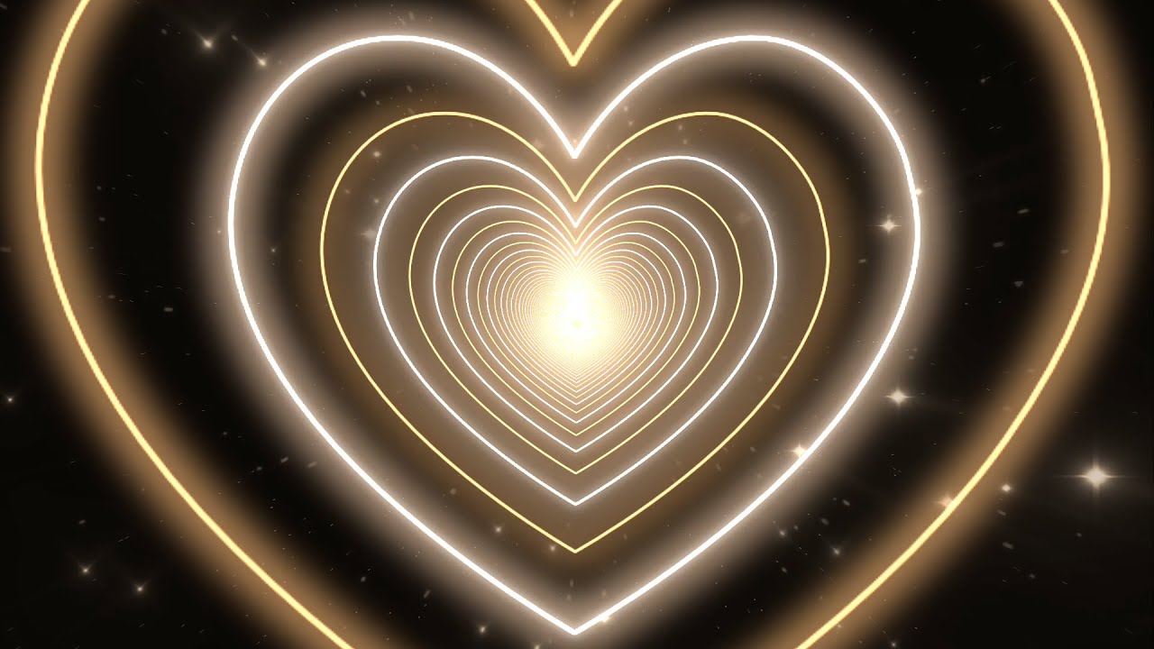White Brown Black🤍🤎🖤Love Heart Tunnel│Room Lighting Background - Background Lights