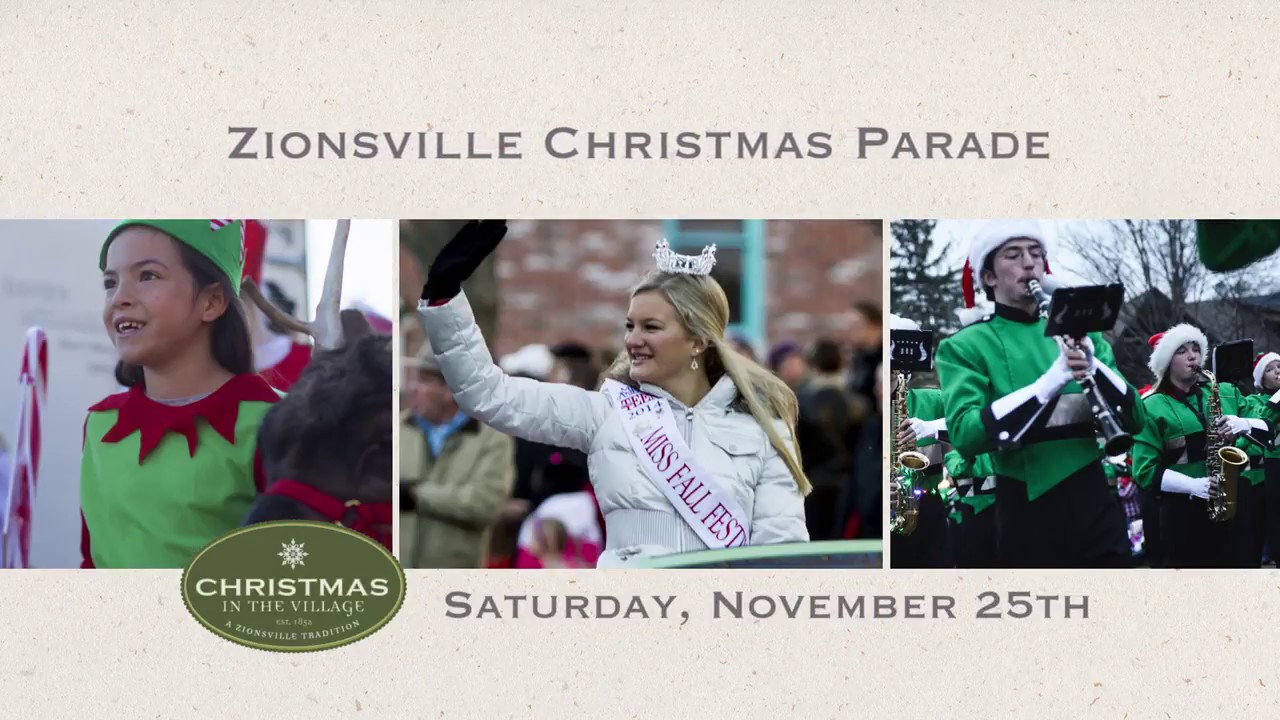 Zionsville Christmas in the Village Parade YouTube