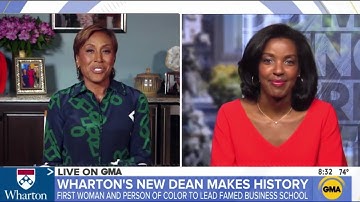 Wharton Dean Erika James @GMA Interview with Robin Roberts