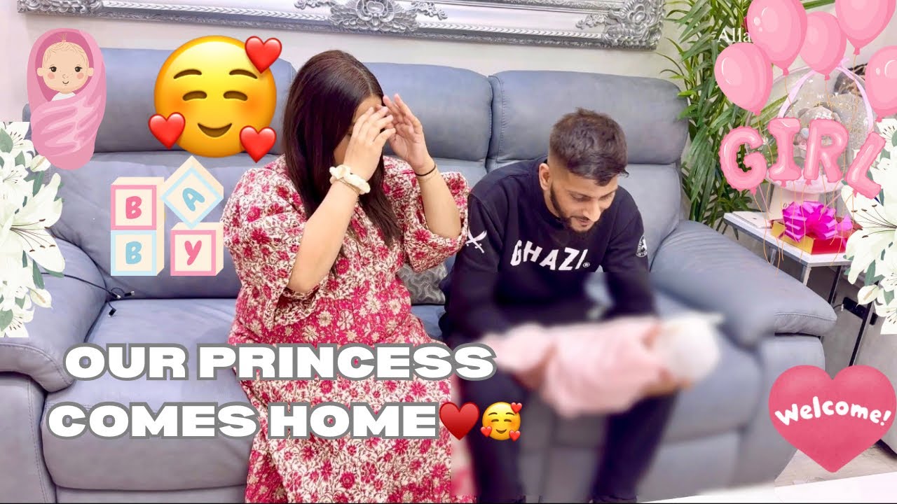 BRINGING OUR LITTLE PRINCESS HOME TO THE FAMILY ❤️ ALHUMDULILAH! RAW REACTIONS 👀