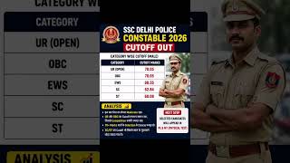 SSC Delhi Police Constable Cutoff 2026 Out 🔥 Category Wise Cutoff