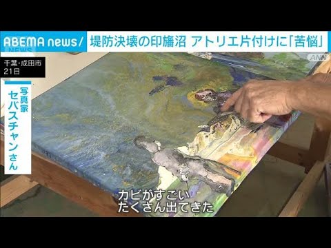堤防決壊の印旛沼 アトリエ片付けに「苦悩」台風25号から1カ月　爪痕残る(2026年10月21日)