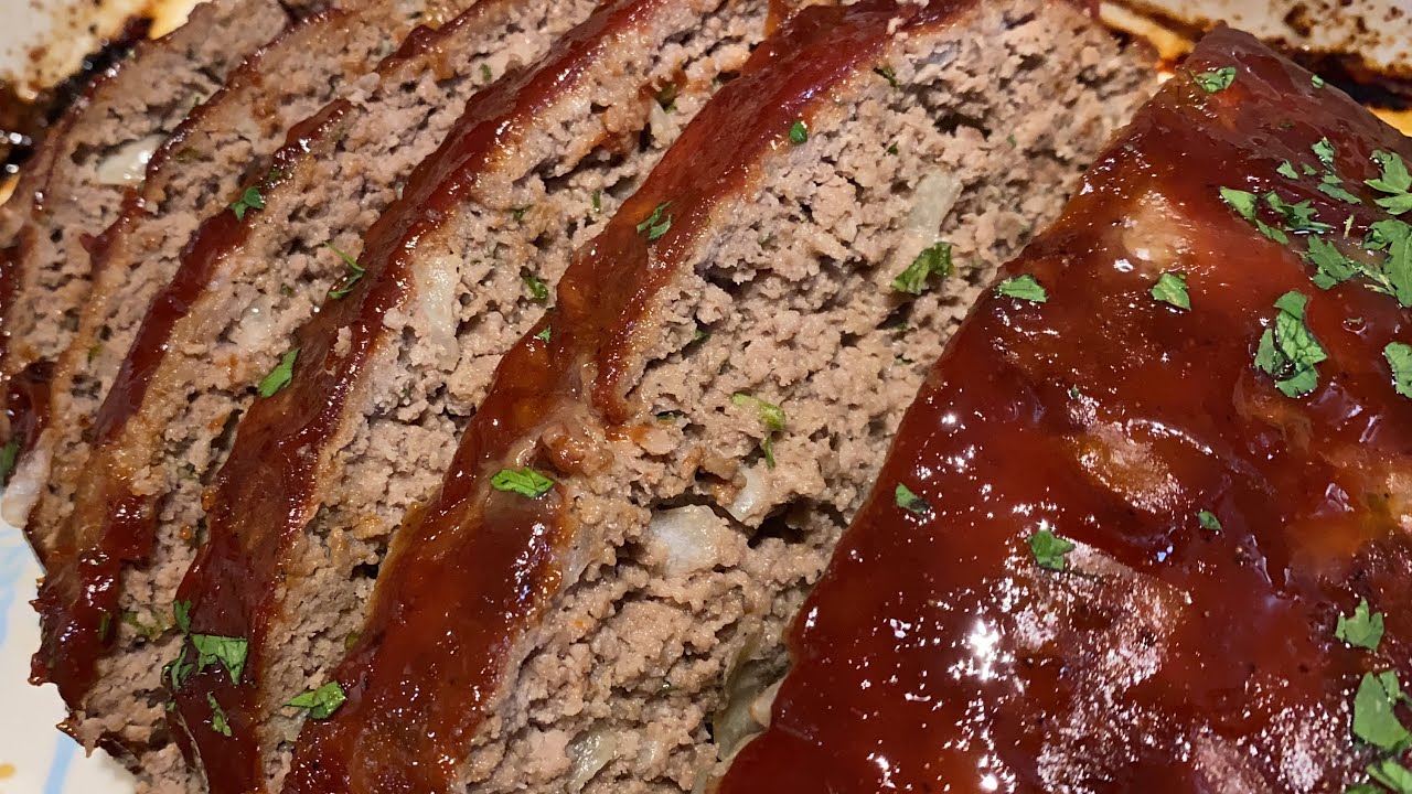 Easy Classic Meatloaf Recipe With Tangy Ketchup Glaze YouTube