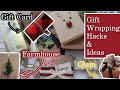 18 GIFT WRAPPING HACKS AND IDEAS! | Farmhouse, Glam, &amp; Gift Card Tutorials | IMPRESS YOUR FRIENDS!